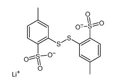 monolithium mono(2,2'-disulfanediylbis(4-methylbenzenesulfonate))结构式