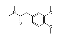 2-(3,4-dimethoxyphenyl)-N,N-dimethylethanethioamide Structure