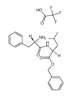 L-phenylalanyl-L-leucine, phenylmethyl ester, trifluoroacetic acid salt结构式