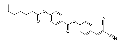 [4-(2,2-dicyanoethenyl)phenyl] 4-heptanoyloxybenzoate Structure