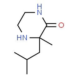 Piperazinone, 3-methyl-3-(2-methylpropyl)- (9CI) Structure