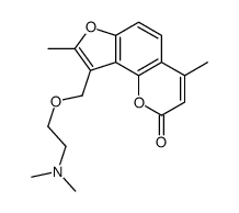 9-[2-(dimethylamino)ethoxymethyl]-4,8-dimethylfuro[2,3-h]chromen-2-one Structure