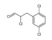 2-chloro-3-(2,5-dichlorophenyl)propanal Structure