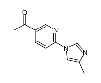 Ethanone, 1-[6-(4-methyl-1H-imidazol-1-yl)-3-pyridinyl]- (9CI) picture