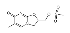 2,3-dihydro-6-methyl-2-methylsulphonyloxymethyl-oxazolo-7H-[3,2-a]pyrimidin-7-one Structure