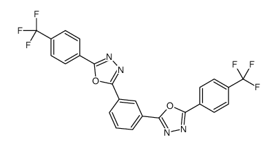 2-[4-(trifluoromethyl)phenyl]-5-[3-[5-[4-(trifluoromethyl)phenyl]-1,3,4-oxadiazol-2-yl]phenyl]-1,3,4-oxadiazole Structure