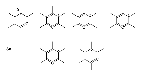 tris(2,3,4,5,6-pentamethylphenyl)tin Structure