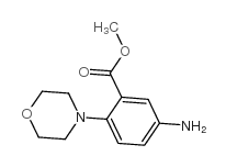 methyl 5-amino-2-morpholinobenzenecarboxylate structure