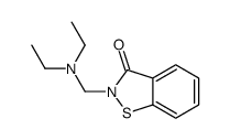 2-[(diethylamino)methyl]-1,2-benzisothiazol-3(2H)-one结构式