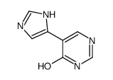 4(1H)-Pyrimidinone,5-(1H-imidazol-4-yl)- (9CI) Structure