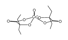 bis(2-ethyl-2-hydroxybutanoato)oxochromate(V)结构式