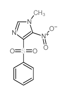 1H-Imidazole,1-methyl-5-nitro-4-(phenylsulfonyl)-结构式