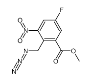 2-(azidomethyl)-5-fluoro-3-nitrobenzoic acid methyl ester Structure