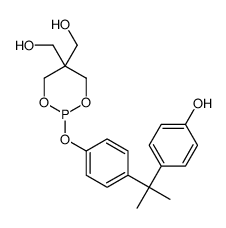 2-[4-[1-(4-hydroxyphenyl)-1-methylethyl]phenoxy]-1,3,2-dioxaphosphorinane-5,5-dimethanol结构式