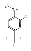 1-[2-chloro-4-(trifluoromethyl)phenyl]hydrazine structure