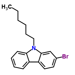 2-bromo-9-hexyl-9H-carbazole Structure