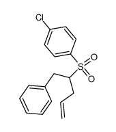 1-chloro-4-((1-phenylpent-4-en-2-yl)sulfonyl)benzene Structure