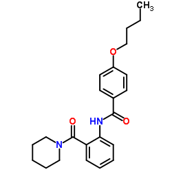 4-Butoxy-N-[2-(1-piperidinylcarbonyl)phenyl]benzamide结构式