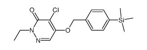 4-chloro-2-ethyl-5-(p-trimethylsilylbenzyloxy)-3-(2H)-pyridazinone结构式