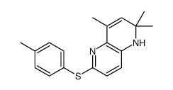 2,2,4-trimethyl-6-(4-methylphenyl)sulfanyl-1H-1,5-naphthyridine结构式