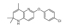 6-(4-chlorophenoxy)-2,2,4-trimethyl-1H-1,5-naphthyridine Structure