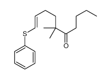 6,6-dimethyl-10-phenylsulfanyldec-9-en-5-one结构式