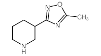 5-Methyl-3-(piperidin-3-yl)-1,2,4-oxadiazole Structure