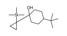 4-tert-butyl-1-(1-trimethylsilylcyclopropyl)cyclohexan-1-ol结构式