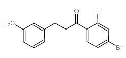 4'-BROMO-2'-FLUORO-3-(3-METHYLPHENYL)PROPIOPHENONE structure