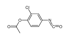 2-chloro-4-isocyanatophenyl acetate Structure