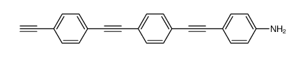 4-((4-((4-ethynylphenyl)ethynyl)phenyl)ethynyl)aniline结构式