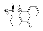 1-chloro-9,10-dioxo-2H-anthracene-1-sulfonic acid Structure