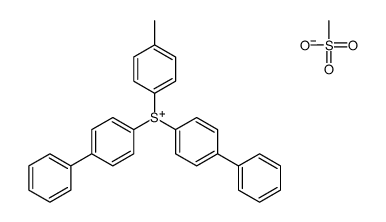 methanesulfonate,(4-methylphenyl)-bis(4-phenylphenyl)sulfanium Structure