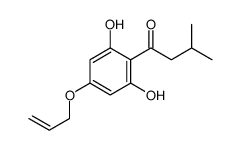 1-(2,6-dihydroxy-4-prop-2-enoxyphenyl)-3-methylbutan-1-one结构式