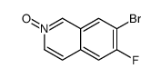 7-bromo-6-fluoro-2-oxidoisoquinolin-2-ium Structure