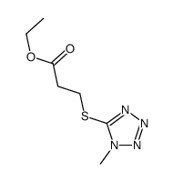 ethyl 3-(1-methyltetrazol-5-yl)sulfanylpropanoate Structure