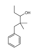 2,2-dimethyl-1-phenylpentan-3-ol structure