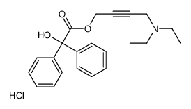 4-(diethylamino)but-2-ynyl 2-hydroxy-2,2-diphenylacetate,hydrochloride结构式