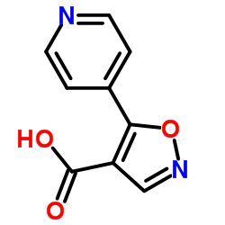 5-(4-Pyridinyl)-1,2-oxazole-4-carboxylic acid Structure