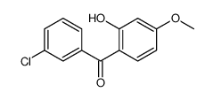 (3-chlorophenyl)-(2-hydroxy-4-methoxyphenyl)methanone结构式