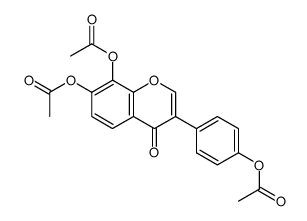 4',7,8-triacetoxyisoflavone Structure