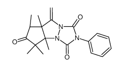 1,8,9,11,11-Pentamethyl-7-methylen-4-phenyl-2,4,6-triazatricyclo<6.3.0.02,6>undecan-3,5,10-trion Structure