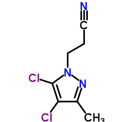 3-(4,5-DICHLORO-3-METHYL-PYRAZOL-1-YL)-PROPIONITRILE structure