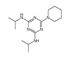 N2,N4-diisopropyl-6-(piperidin-1-yl)-1,3,5-triazine-2,4-diamine结构式