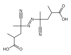 4-[(4-carboxy-2-cyanopentan-2-yl)diazenyl]-4-cyano-2-methylpentanoic acid Structure