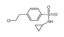 4-(2-Chloroethyl)-N-cyclopropylbenzenesulfonamide Structure