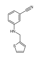 3-[2-thienylmethylamino]benzonitrile Structure