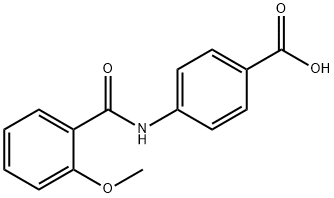 4-{[(2-methoxyphenyl)carbonyl]amino}benzoic acid Structure