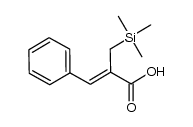 (2Z)-3-phenyl-2-[(trimethylsilyl)methyl]prop 2-enoic acid结构式