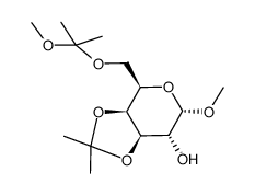 Methyl 3,4-O-isopropylidene-6-O-(1-methoxy-1-methylethyl)-α-D-galactopyranoside Structure